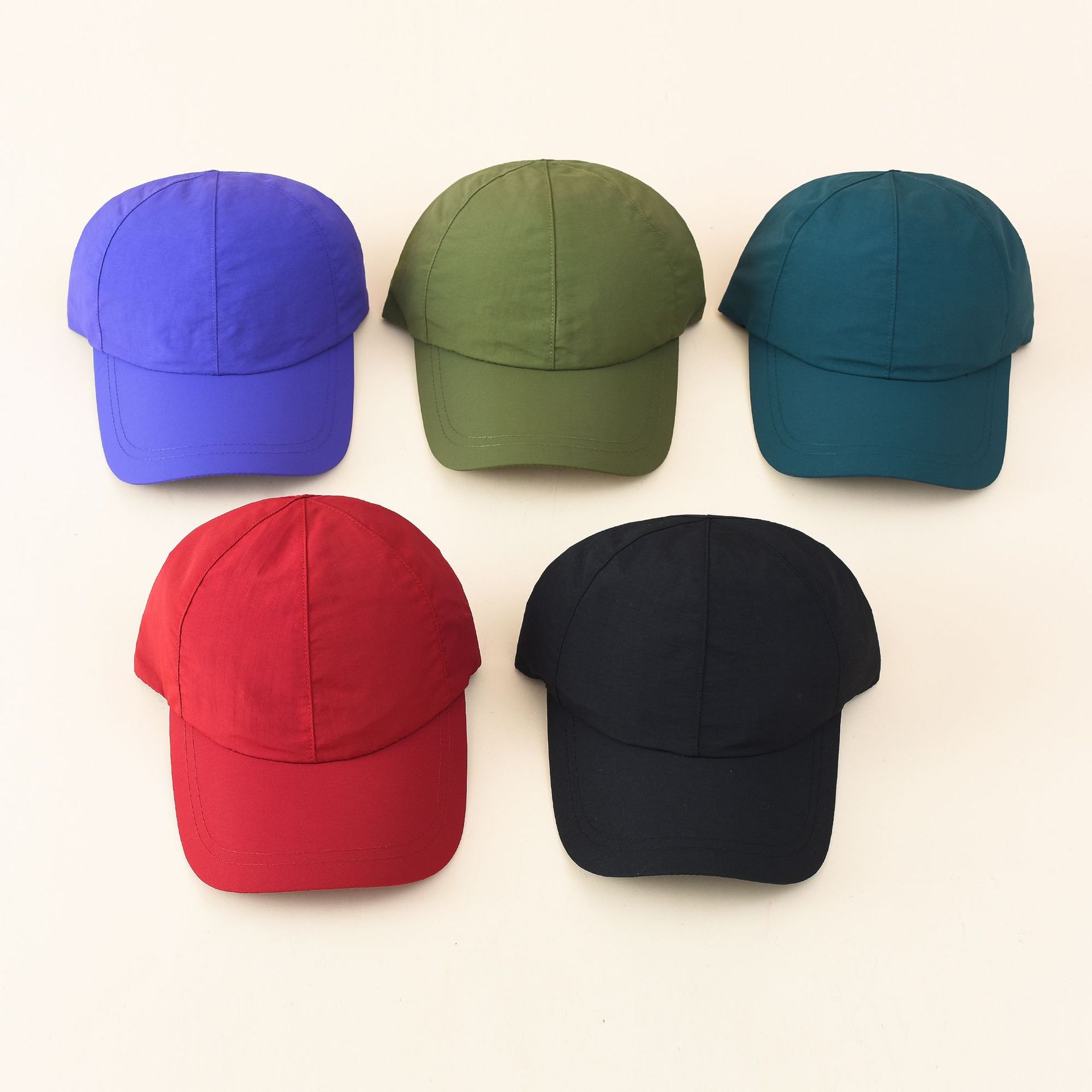 2021 estilo neutral verano nueva moda casual color sólido diseño de cordón a prueba de sol gorra