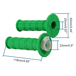 Green Universal Handle Half Face Pattern-Handle Pitbike/Big Off-Road/Atv/Motorcycle