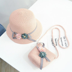 兒童遮陽帽女防曬公主沙灘帽子女童草帽夏季寶寶太陽帽盆帽漁夫帽