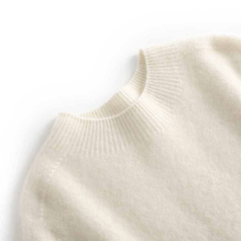 Knitwear women's pure new 100 bottoming sweater loose. Turtleneck cashmere sweater 2023 match autumn and winter half inside and outside wear slim fit