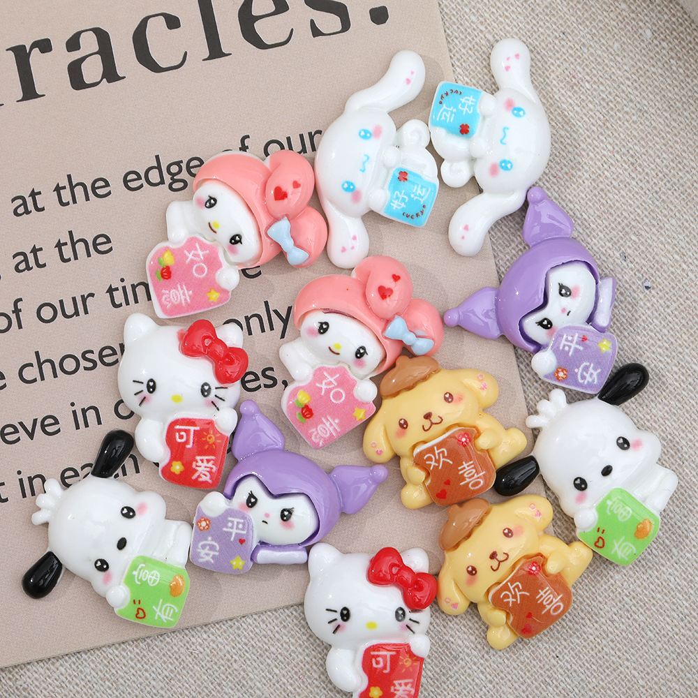 Dibujos animados sanliou rico Pacha perro DIY accesorios de resina crema pegamento accesorios para el cabello teléfono móvil Shell zapato hebilla colgante al por mayor