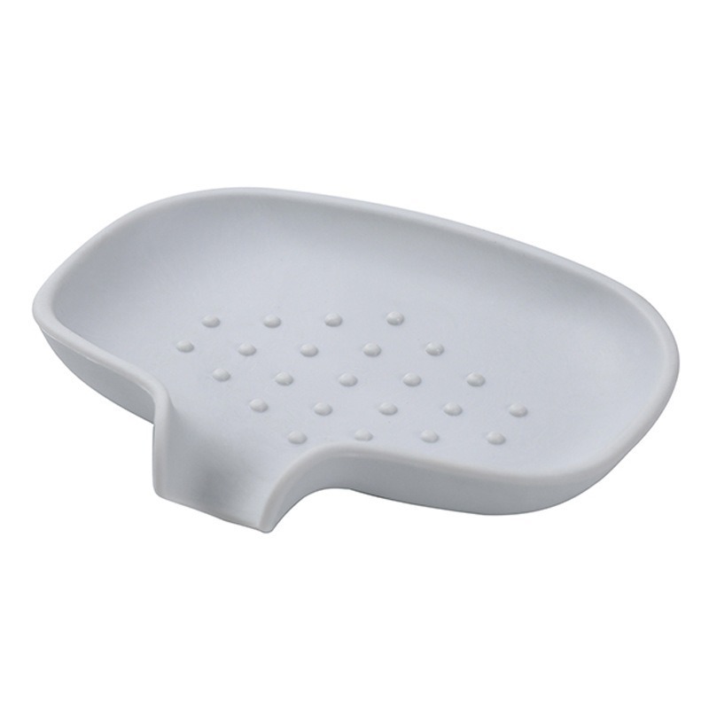 Caja de jabón de desviación caja de jabón de silicona drenaje caja de jabón de baño creativo para el hogar lavabo antideslizante drenaje jabón base en stock