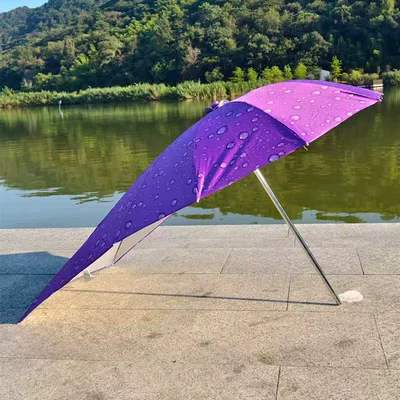 Elektromobil üçün ön şüşə çətiri (günlük), Sunshade Umbrella, Takeaway Vehicle Umbrella - silver-glue-single-umbrella-30-frame-water-beads-purple-extended-length-straight-165m