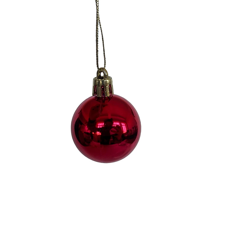 Оптовые глянцевые пластиковые шары для елки с гальваническим покрытием, 3/4/5/6/7/8 см, для праздничного декора и украшения вечеринок