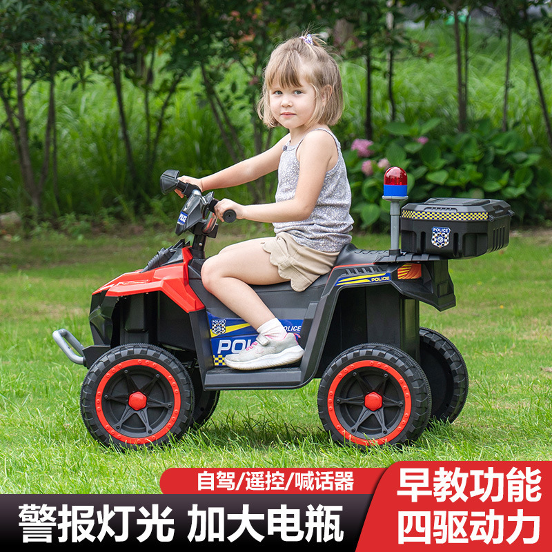 儿童电动汽车沙滩车越野车四驱可遥控高速大童男孩玩具车可坐大人|undefined