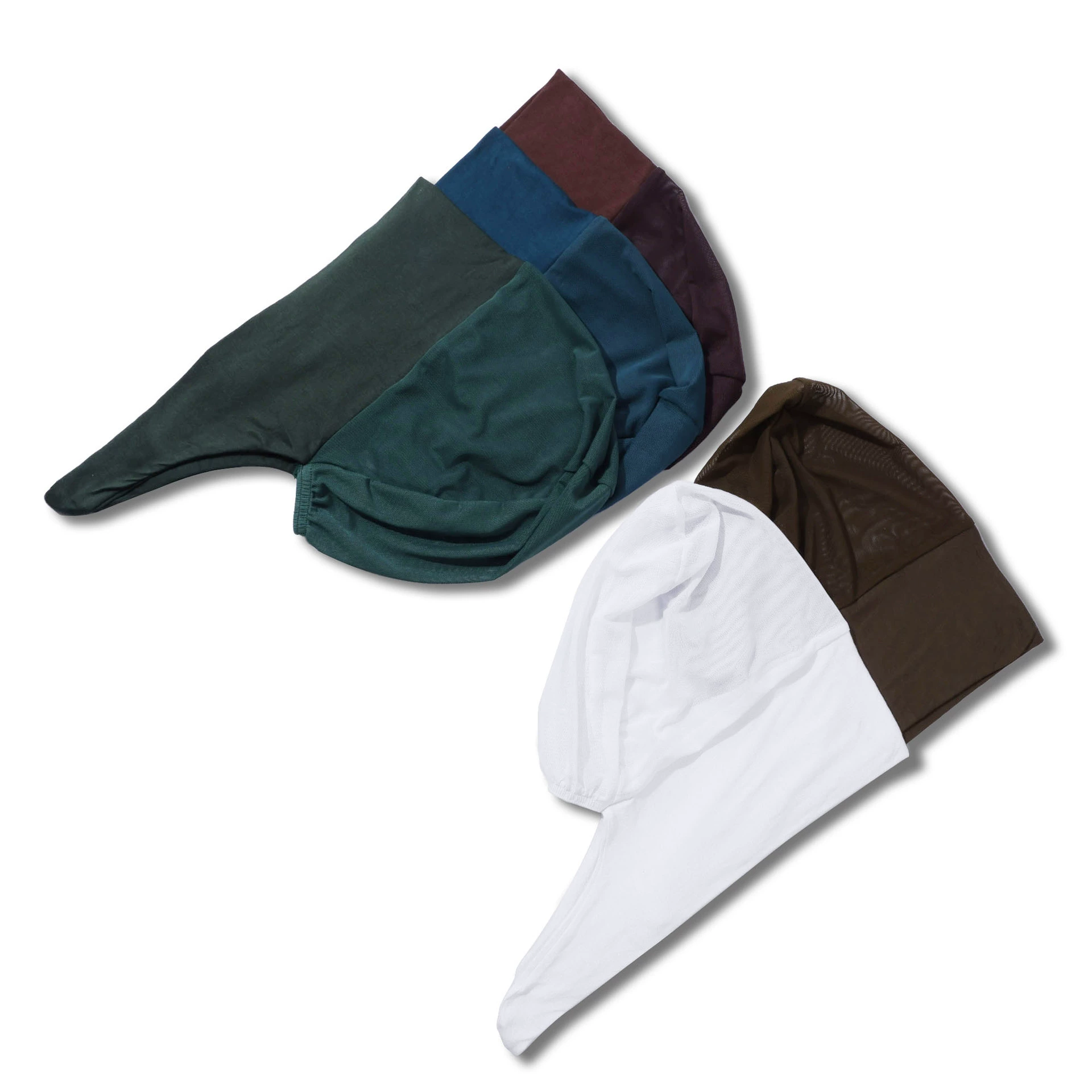 [Высококачественный мерсеризованный хлопок] Новый полированный сетчатый мешок дышащий тюрбан тонкий и дышащий чистый и удобный сетчатый пряжа