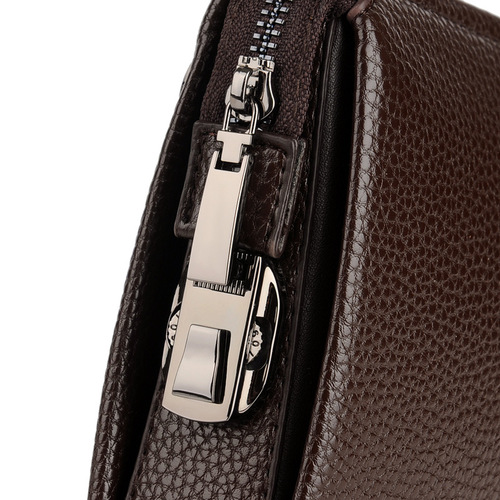 Cross-border new men's bag men's lock handbag PU Korean version business multi-card position wallet men's phone bag wholesale