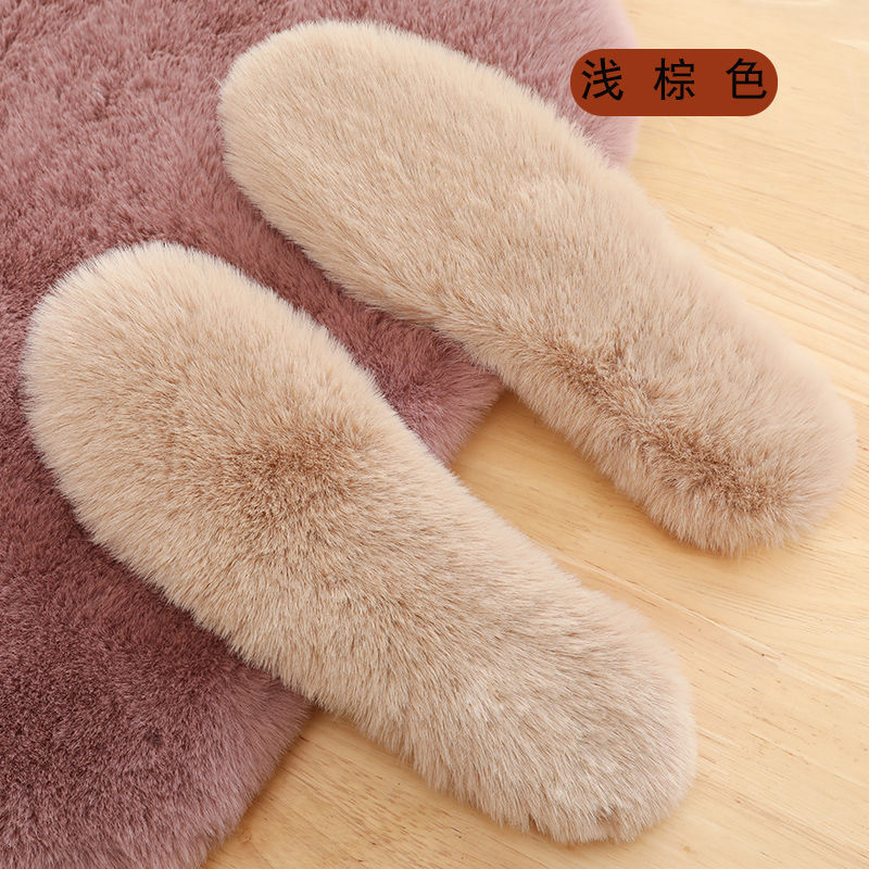 Invierno calentamiento para hombres y mujeres imitación de lana de conejo más vello espeso antiodor imitación de lana al aire libre botas de nieve fieltro