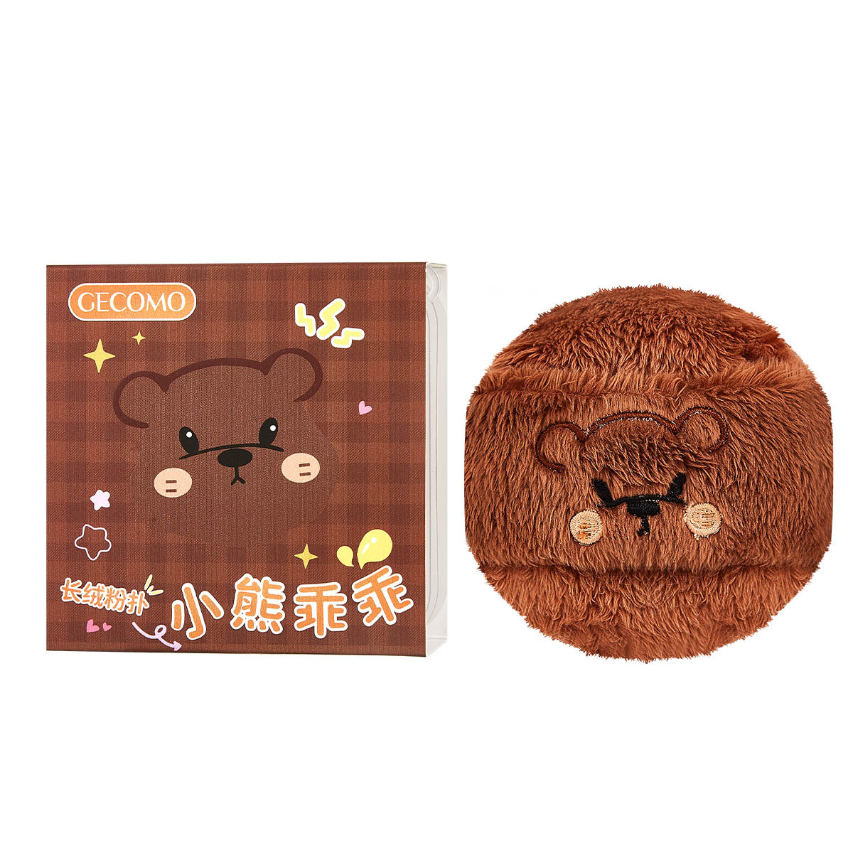 XiaoruiGemon Bears, polvo de vello de larga duración, polvo de vello suave, blush, polvo de vello