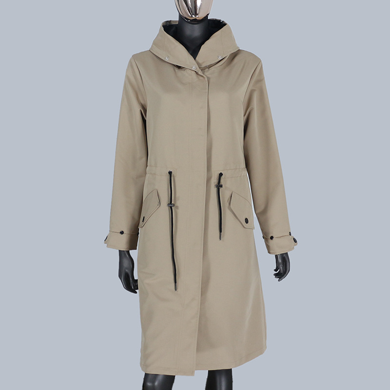 Плащ, куртка, европейский стиль, коллекция 2023, осенний