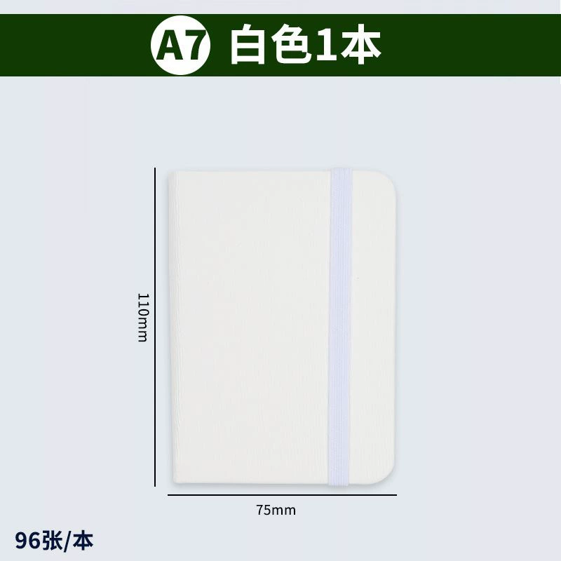Portable Pocket Notebook A6/A7, Elastic Band Closure, Multi-Color Covers
