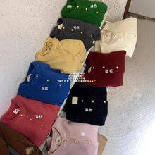 韩国单eg家！2025秋季温柔百搭显瘦小金扣开衫休闲长袖针织衫女