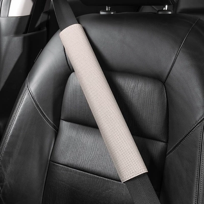 Seat belt shoulder pad, Car Seat Belt Shoulder - no-logo-38cm-suede-off-white-shoulder-pad-single-ao1di