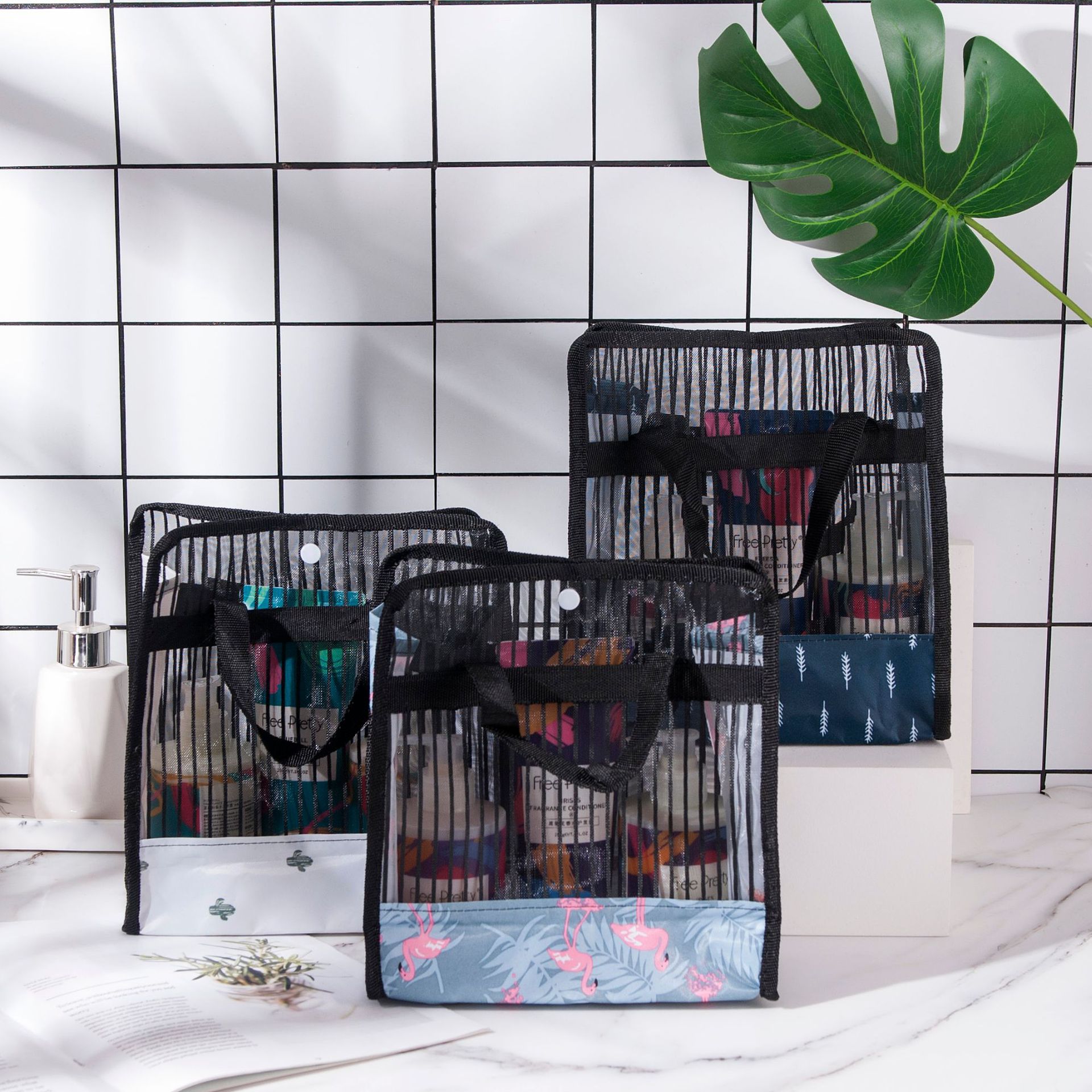 2021 nueva moda simple portátil de viaje de gran capacidad de lavado bolsa de almacenamiento de suministro directo de fábrica