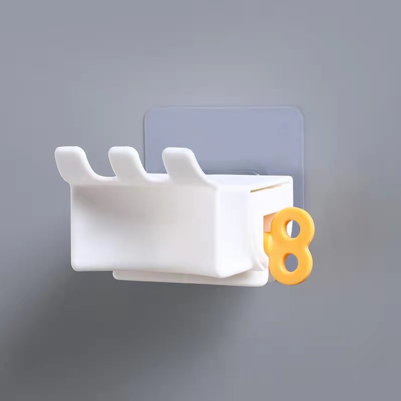Toothpaste Dispenser, Toothbrush Cup Holder, No-drill Wall-mounted Multifunctional Toothpaste Squeezing Tool_voghion.com