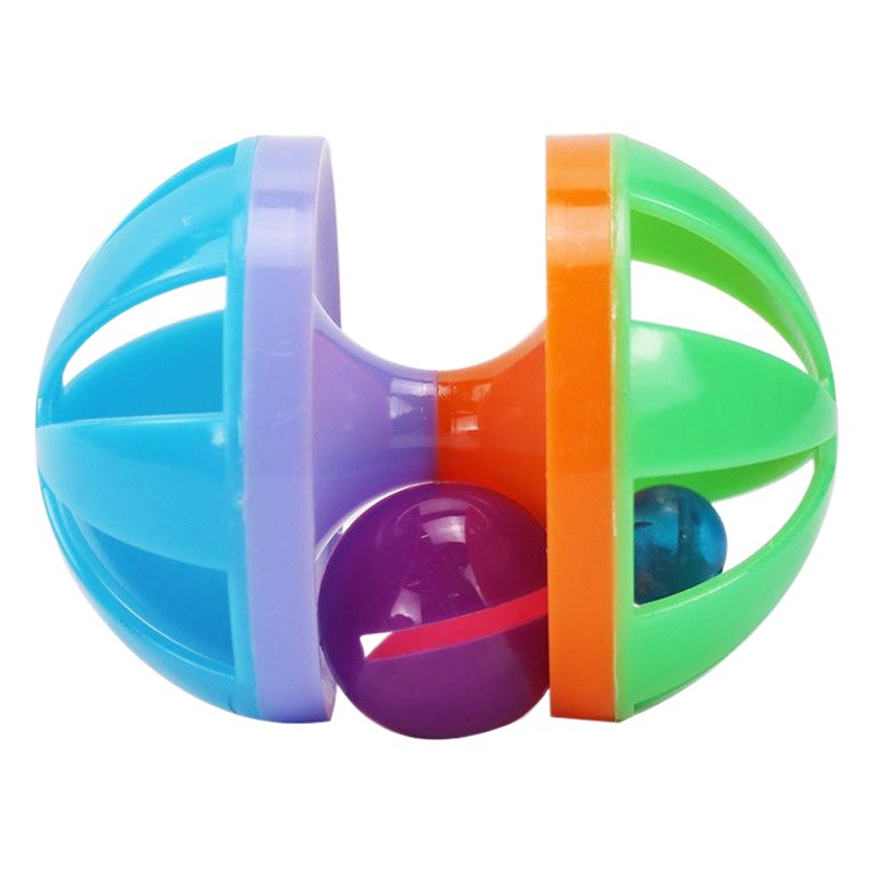 Suministro directo de fábrica Hot Ball Bell Ball divertido gato juguete multicolor plástico Bell gato juguete gato suministros en stock