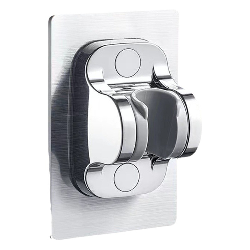 No-Drill Shower Head Holder Shower Screen Bracket Shower Head Fixed Mount Shower Accessory Holder Base Labor-Saving Luxury Design
