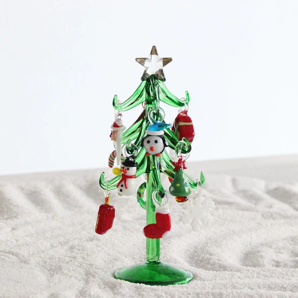 Set, green gift box, 15cm