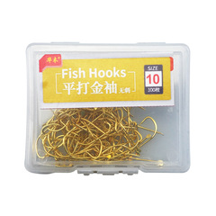 Gold Sleeve Fish Hook Box with Barbed and Barbless, Small Size Micro Jig Hook for Tai Diang Fishing, Whitewater and Thin Fish, Wholesale