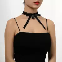 Кружевной бант маленький колокольчик женский шейный ремень choker шея рождественская ключица ожерелье шейный кольцо
