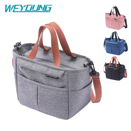 Cross-border new lunch bag outdoor picnic cooling bag fresh preserving bento bag thick aluminum foil lunch hand-held bag ice bag