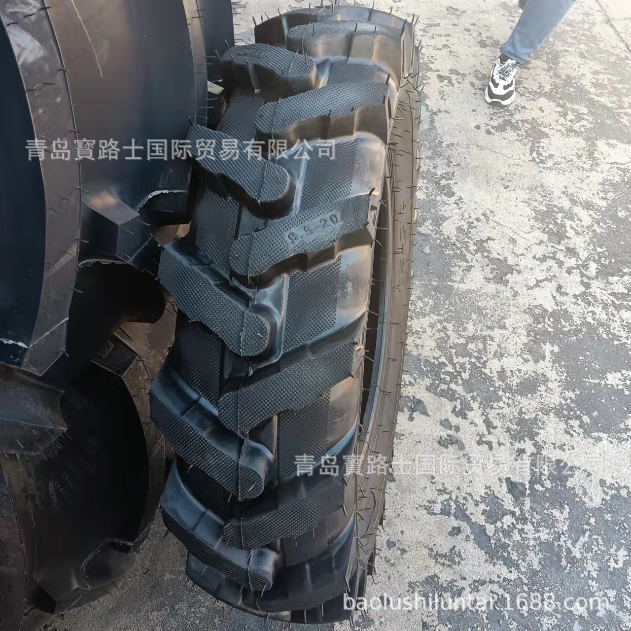 拖拉机轮胎 9.5-20  农机具轮胎 人字花纹