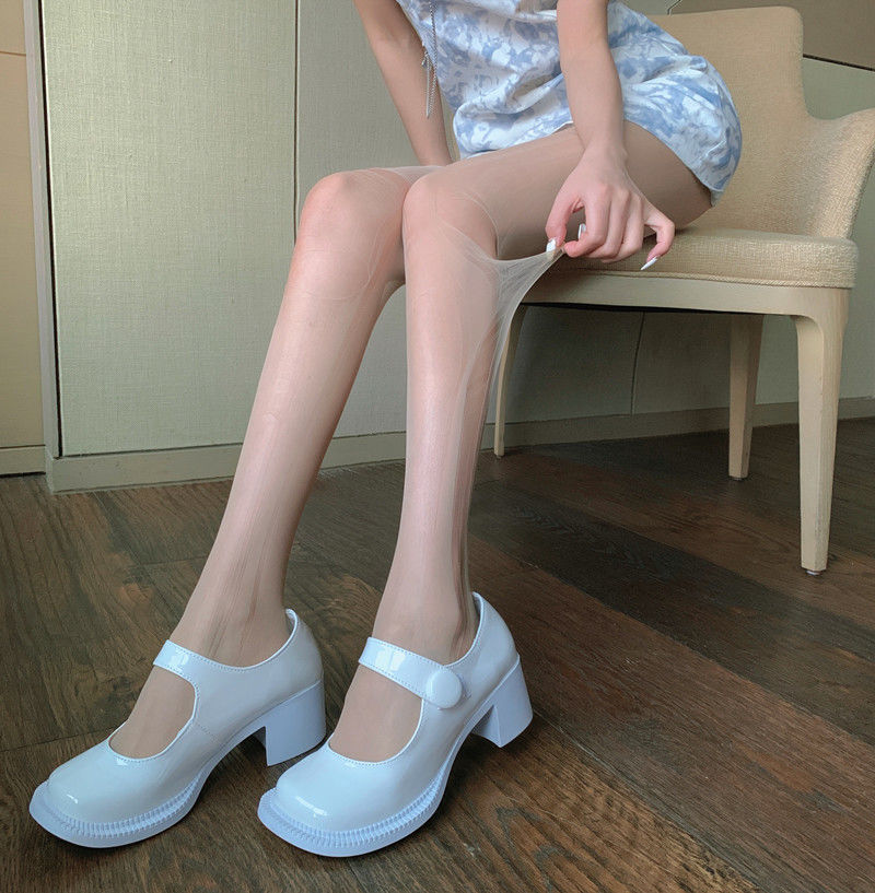 Tear-Away Over-The-Knee Stockings, Ultra-Thin Polyester, One Size, Skin Tone — detail image 6