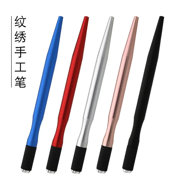 Microblading manual pen, microblading needle holder, eyebrow embroidery manual shading pen, embroidery pen practice supplies, portable tools