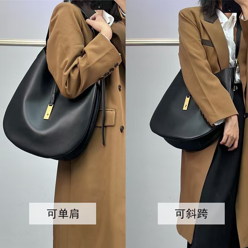 Cross-Border New Model Polo Ralph Lauren Genuine Leather Vintage Versatile Shell Shoulder Crossbody Id Women's Bag for Commuting Fashion