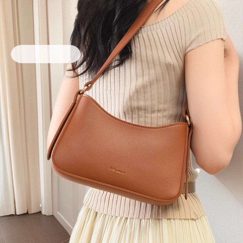 Cross-Border Exclusive Supply of Women's Underarm Baguette Bags, Simple Commuter Crossbody Shoulder Bag, 2026 New Model, Factory Direct Wholesale Cross-Border Exclusive Supply of Women's Underarm Baguette Bags, Simple Commuter Crossbody Shoulder Bag, 2026 New Model, Factory Direct Wholesale
