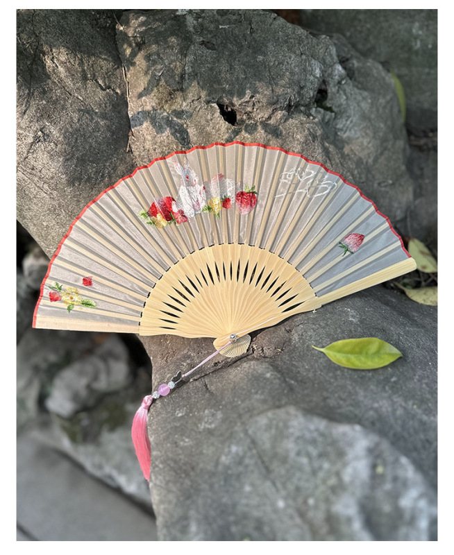 【卸売注文】蘇州刺繍扇子、刺繍扇子、古風女性扇子、中国扇子、工芸品ギフト扇子|undefined