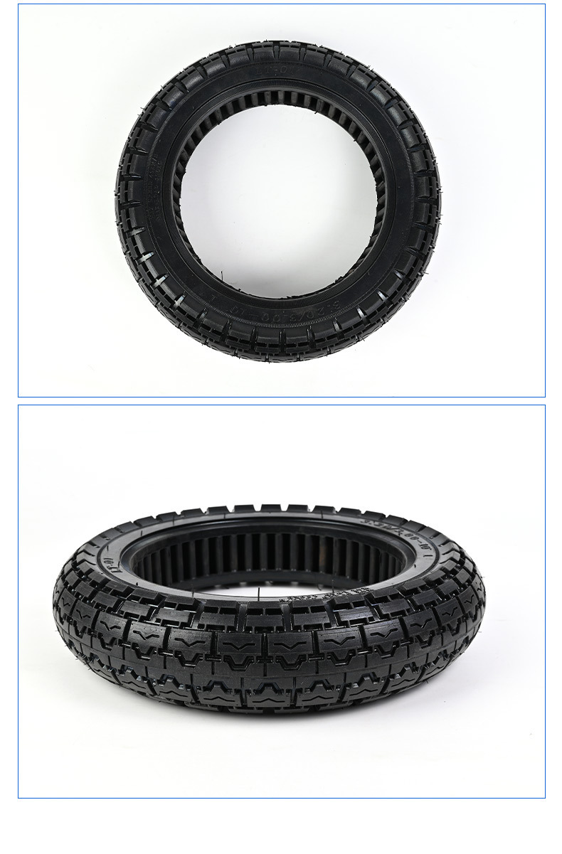 Electric Motorcycle Tricycle Trolley Solid Tire 3.20/3.00-10 Solid Tire No Need for Inflation