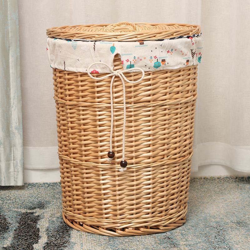 Cesta de almacenamiento de ropa sucia tejida de caña Cesta de ropa sucia Cesta de almacenamiento de ropa sucia