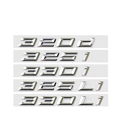 BMW 3シリーズの25モデルに適しています。320Li 323 325 328 330Liデジタルロゴ車ロゴ外排気ステッカーを改造します。