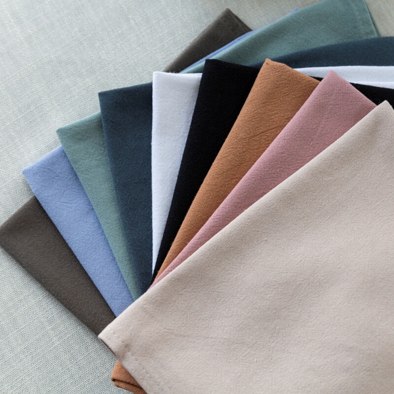 纯棉纯色餐巾餐垫外贸隔热垫氛围感桌面布艺婚礼餐巾垫Napkins|undefined