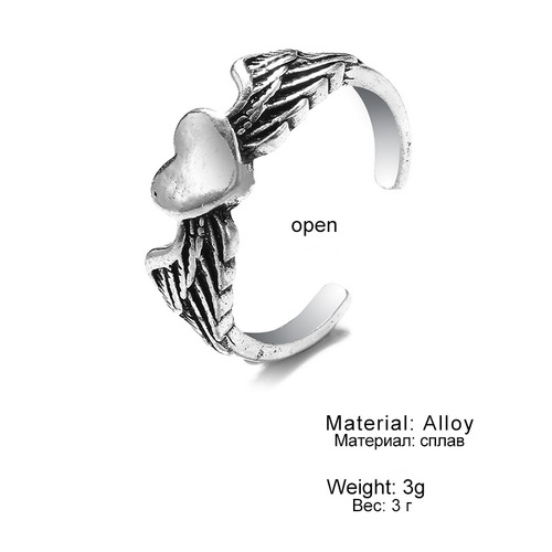 Vintage Cast Ring with Rustic Knuckle Joint Design, Personality Punk Style Band