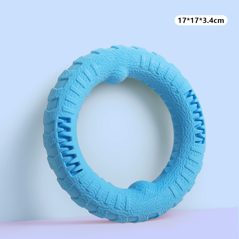 Fabricantes de mascotas espumantes juguetes de perro de anillo grande interactivo al aire libre resistente a la mordida para aliviar el aburrimiento Frisbee artefacto de entrenamiento de perros