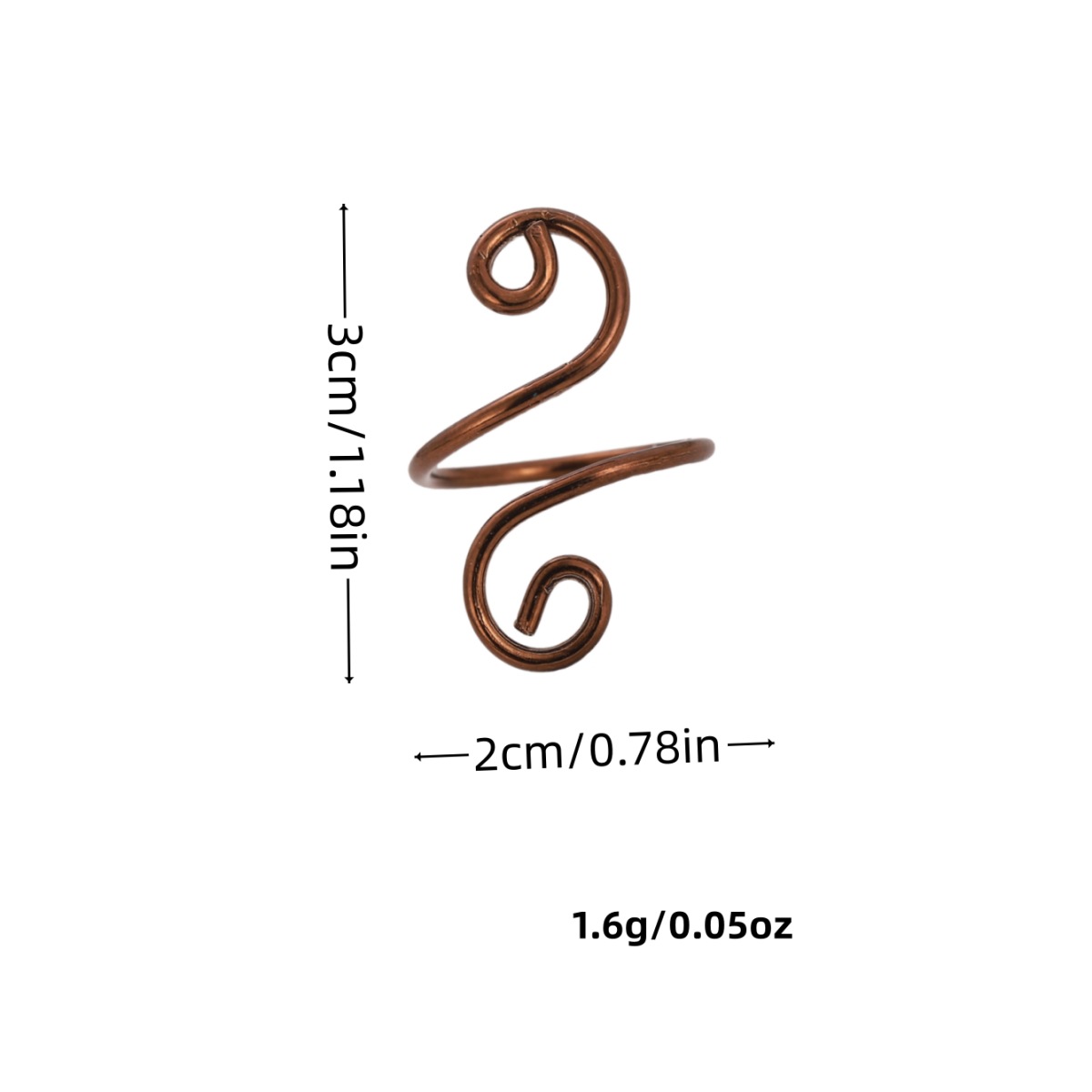 2024 nuevo anillo de suéter de tejer de Amazon envuelto anillo de suéter de crochet electroforesis anillo de crochet de color