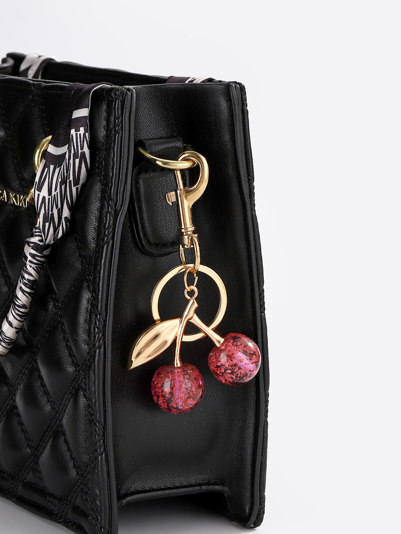 30g Weight Keychain Classification 1 Piece Quantity Casual, Daily Occasion Alloy, Resin Material Cherry Pattern Unisex Gender Sweet Style Sweet Cherry Alloy Resin Unisex Keychain 12