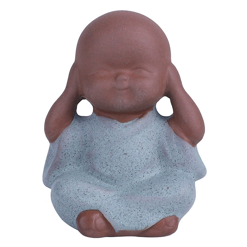 Чайные животные миниатюры Little Fourth Unrequent Monk Creative Creative Car Boutique могут поднять цветочный горшок чайный столик чайный набор чай Зен