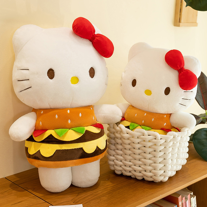 New Burger Kt Cat Doll Cute Kitten Stuffed Toy Girls Birthday Gift Manufacturer Wholesale Kt Cat Doll