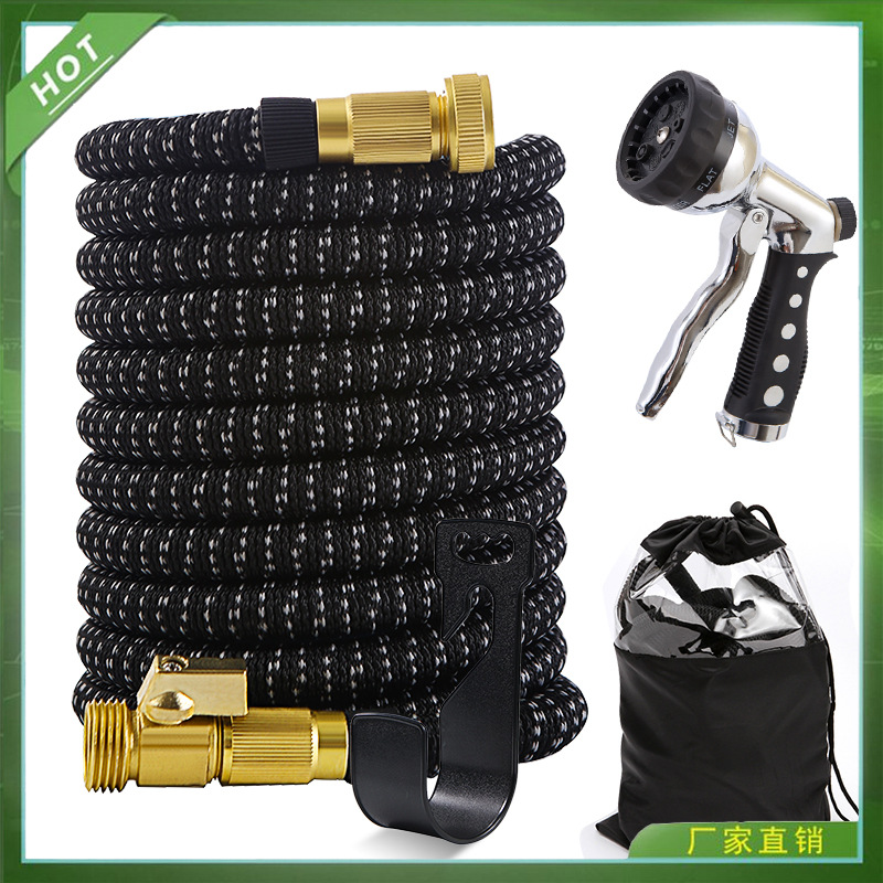 跨境家用花园伸缩水管软管汽车高压洗车水枪园林浇花冲洗工具套装