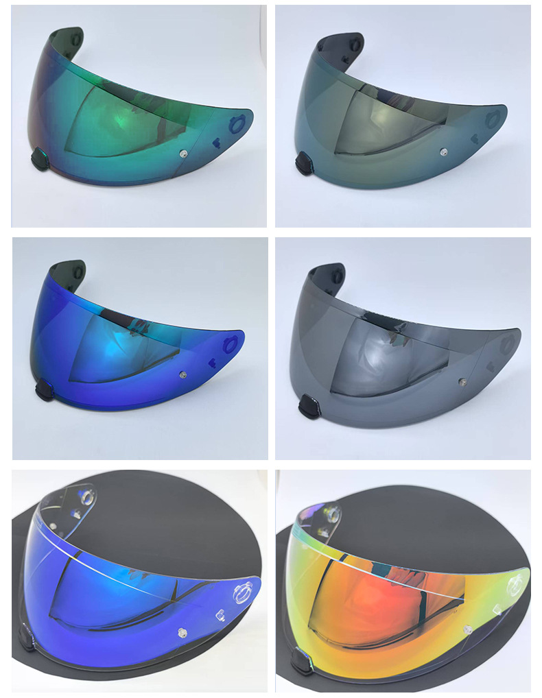Hj31 Helmet Lens I70 I10 Full-Face Helmet Anti-Wind and Sand Discoloration Day and Night Universal Mask Anti-Fog Motorcycle Accessories