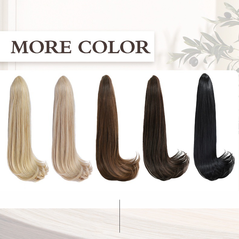 130g Weight Wigs Hairdressing Supplies ponytail Wig Hairstyle high temperature wire Hair Material Street Occasion Women's Gender Simple Style Style Women's Simple Style Street High Temperature Wire Ponytail Wigs
