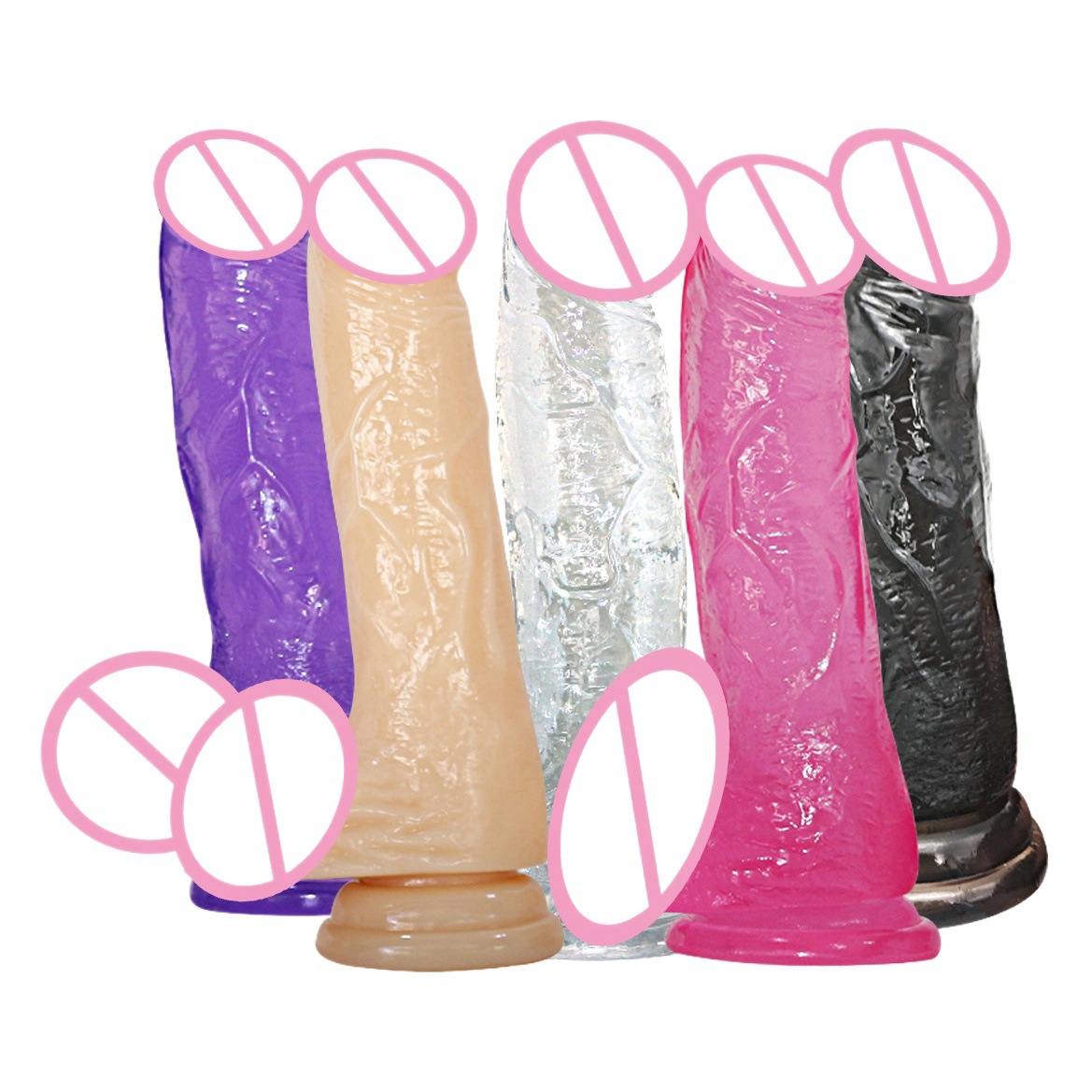Jiuxi Transparent Colorful Crystal Artificial for Women Cross-Border Amazon Wish Aliexpress Yl19000