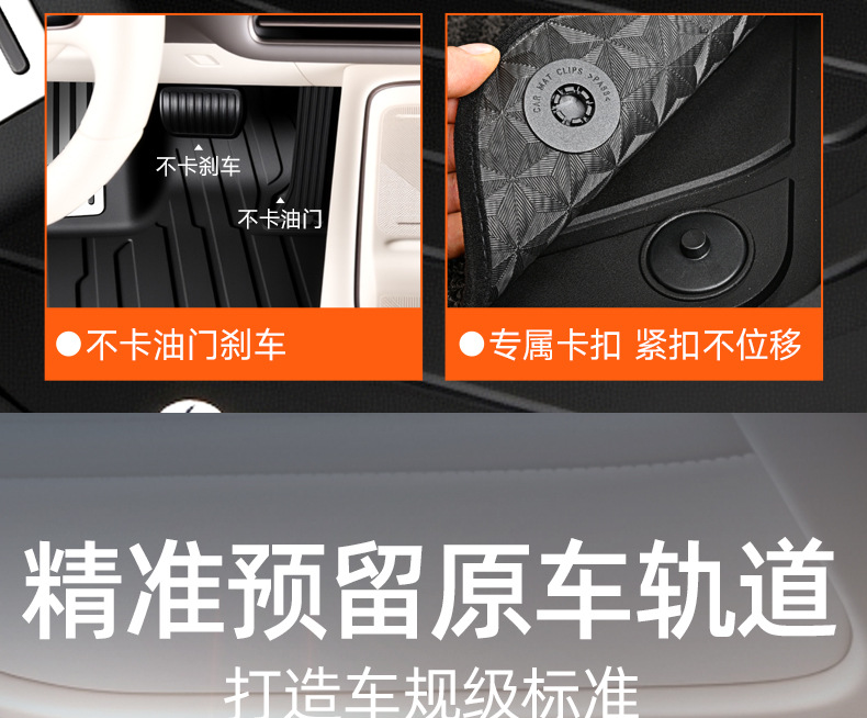 TPE injection-molded floor mats, 0 formaldehyde, one-piece molding, anti-fouling, easy to clean, universal half-cover car floor mats