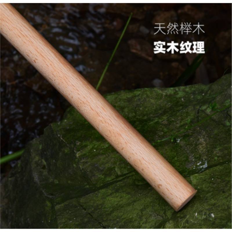 北欧实木窗帘杆木质罗马杆单杆双杆日式民宿原木杆打孔式支架吊环|undefined