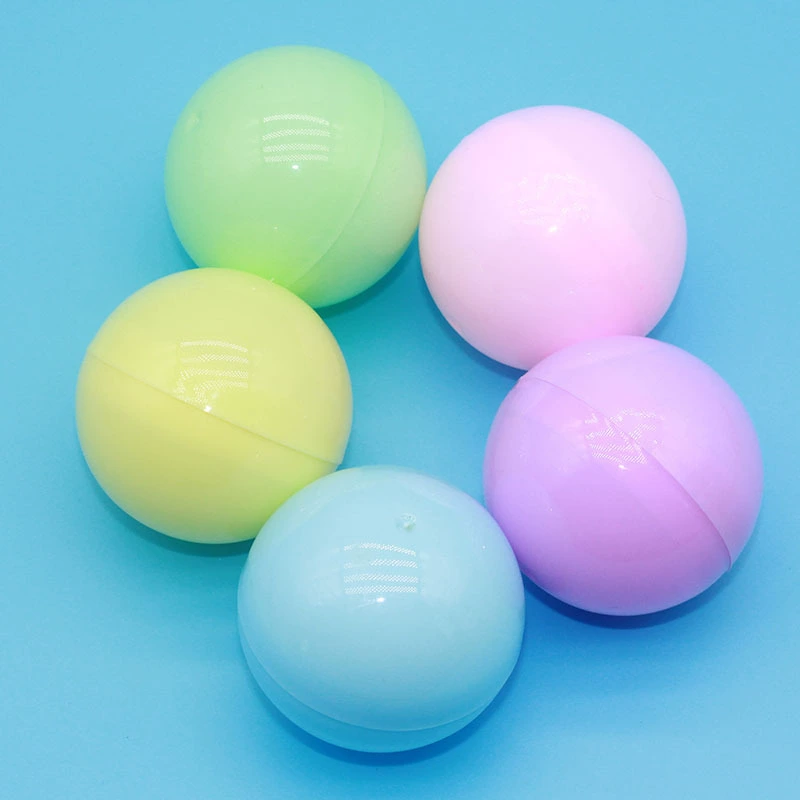 Капсулы для гашапона 50 мм, круглые, прозрачные, для лотерейных автоматов, детские игрушки, пластиковые шарики оптом, цвет макарон, куклы