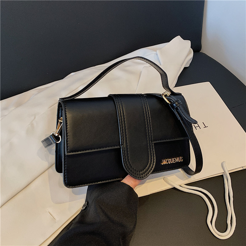 2025 Cross-Border Hot Style Simple Women's Small Square Bag Fashionable Work Clothing Single Shoulder Crossbody Hand Improved Stitching Women's Bag