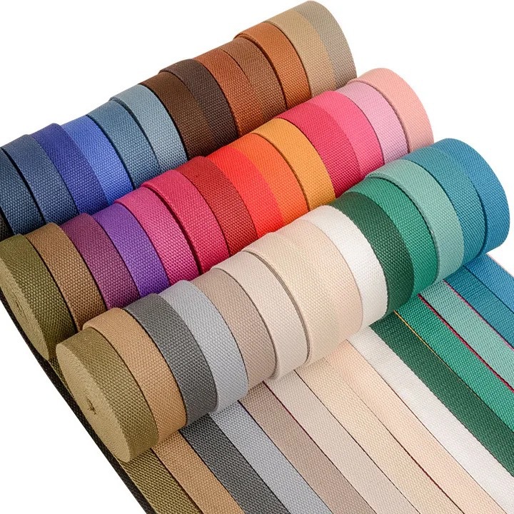 Amazon 2.5CM rollo pequeño 3 / 5 / 11m color poliéster algodón cinta multicolor mezcla de lienzo cinta de algodón